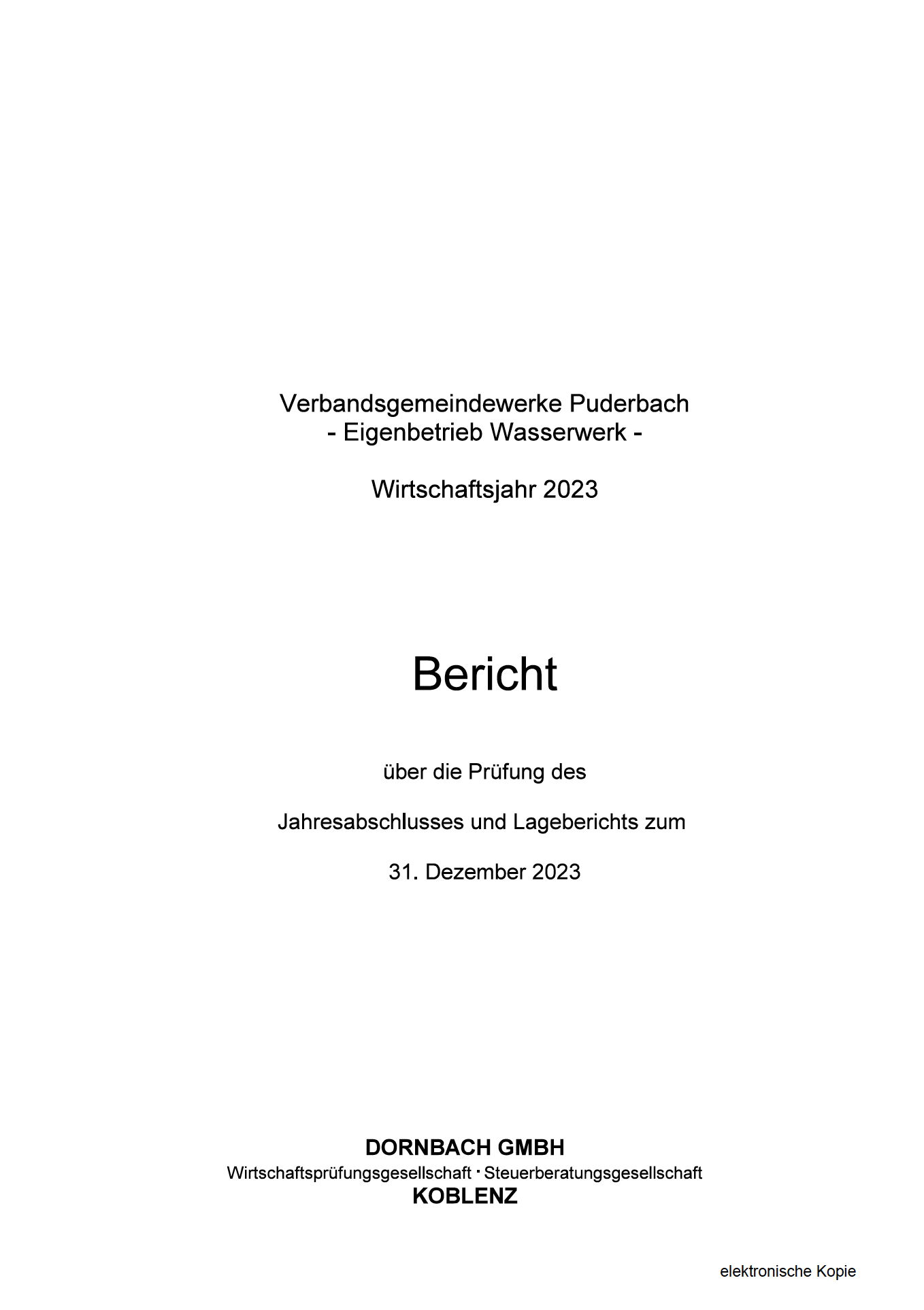 Jahresabschluss 2023